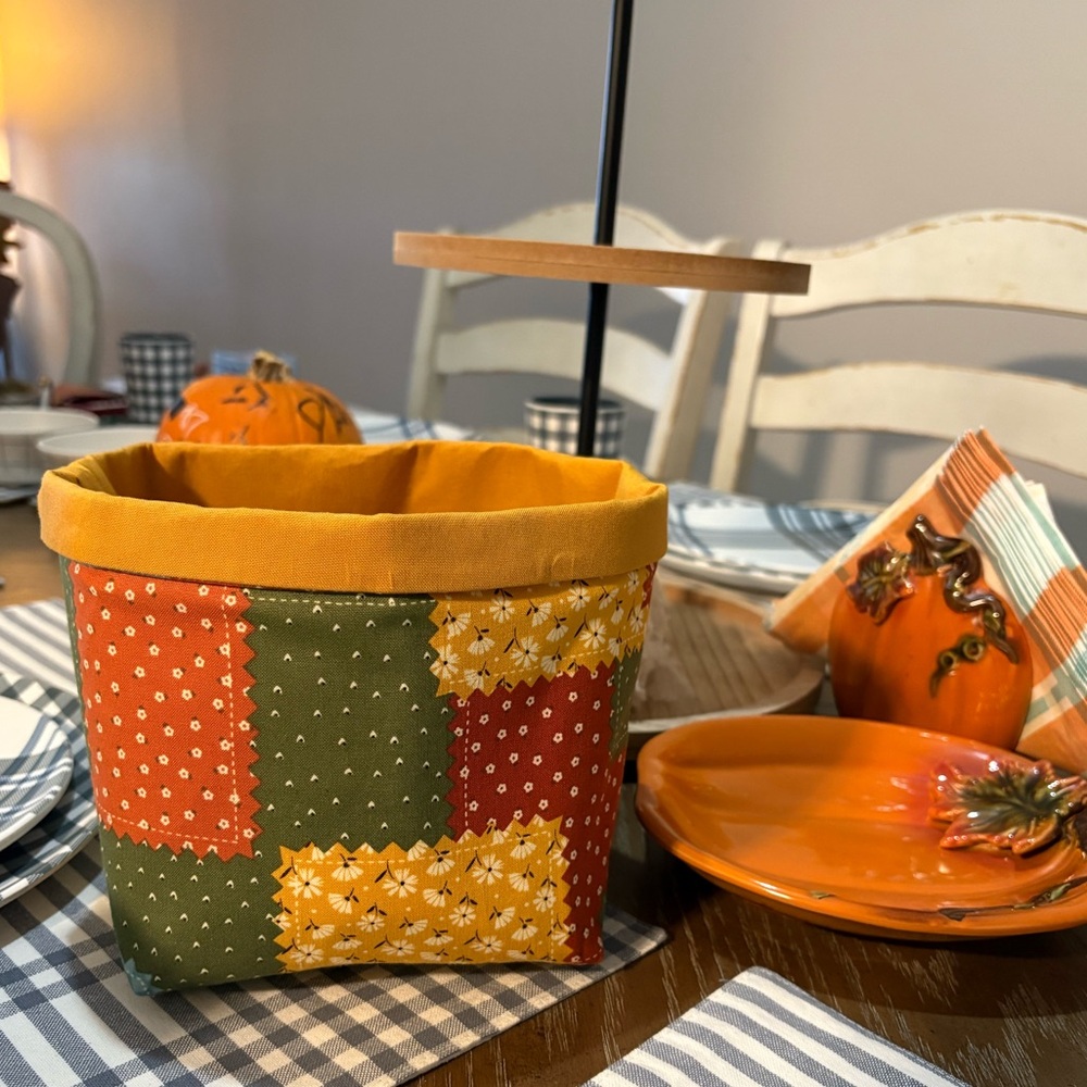 Fall Fabric Baskets / Fall Decor / Storage and Organizer Bin